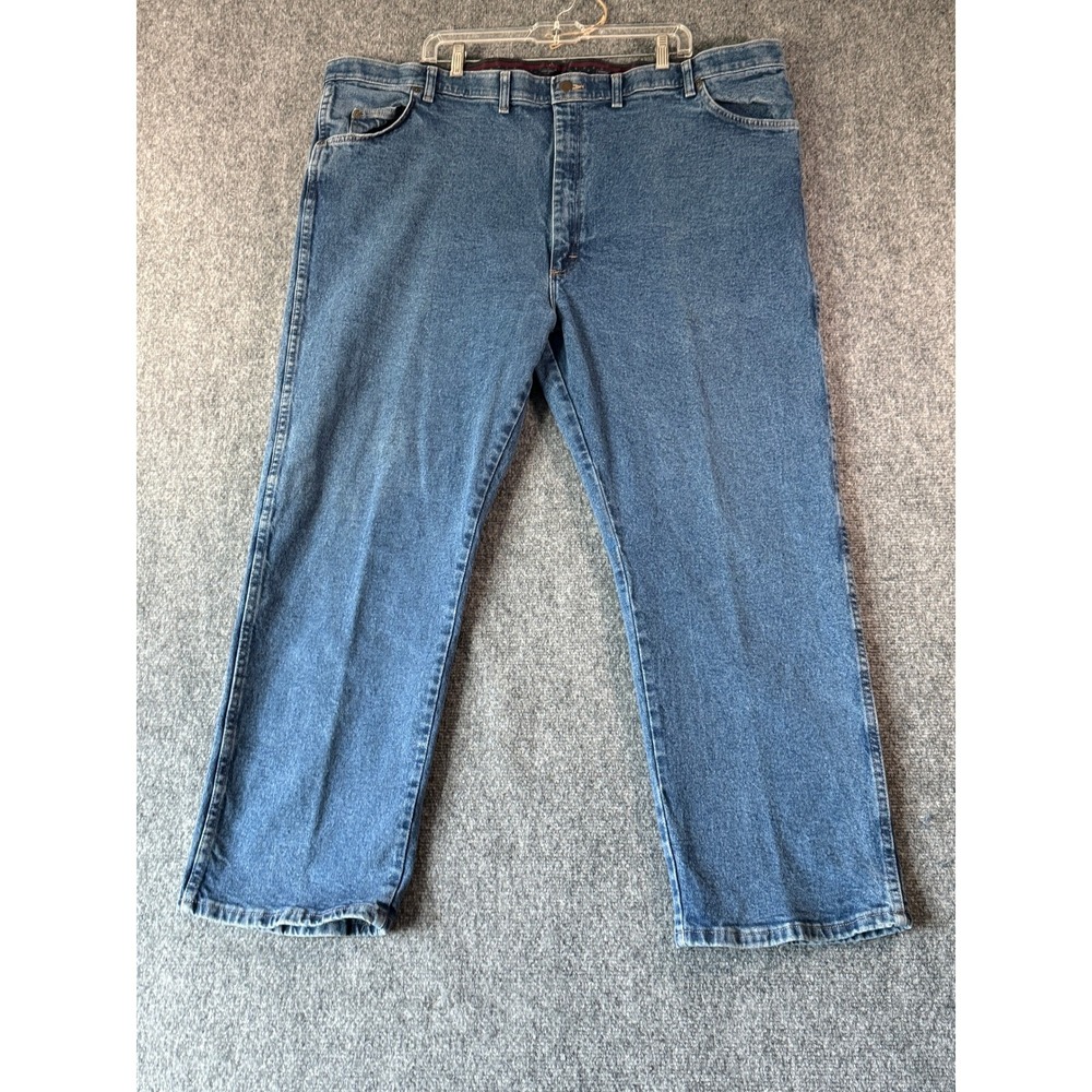 Wrangler Premium Quality Men's Jeans 48x30 Regular Fit Denim Blue‎